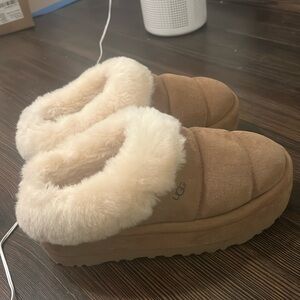 Ugg Tazzlita Quilted Suede Cozy Slippers